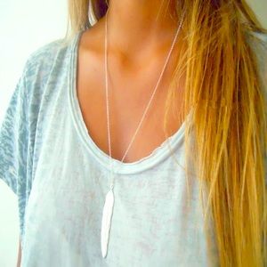 Gold and Silver feature necklace